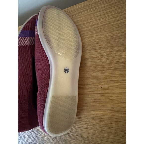 Rothy's Garnet Reflective Stripe Loafer Limited Edition Size 7 EUC - Picture 6 of 6